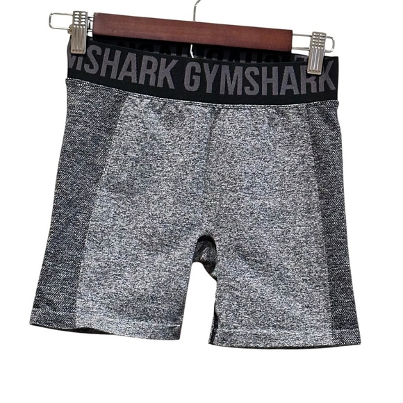 Gymshark Marled Charcoal Gray Flex Biker Athletic Shorts Women’s Size Small - Picture 1 of 7